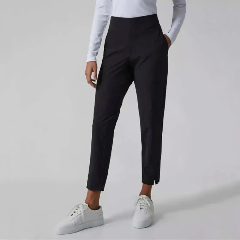 Athleta Brooklyn Mid Rise Ankle Pant in Black Size 2 Petite - Picture 1 of 8